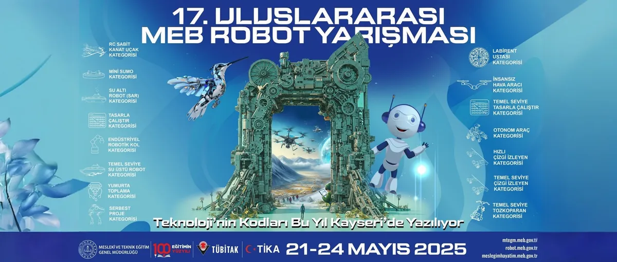 Uluslararası MEB Robot Yarışması afişi