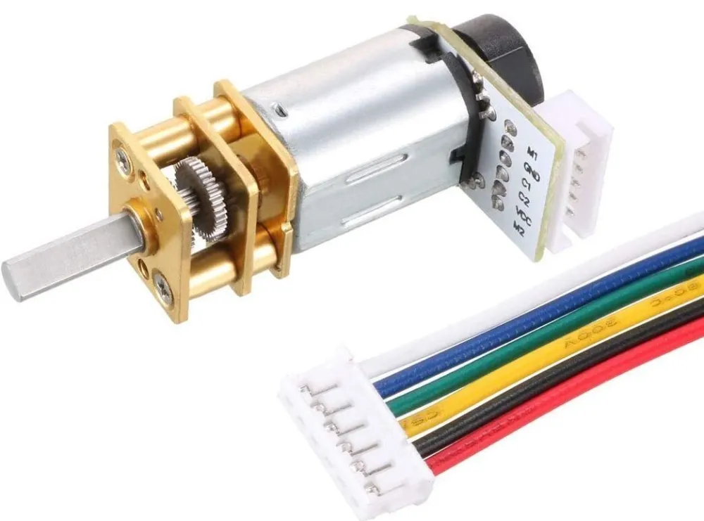 NovaMax enkoderli 6V 2000 rpm mikro redüktörlü DC motor